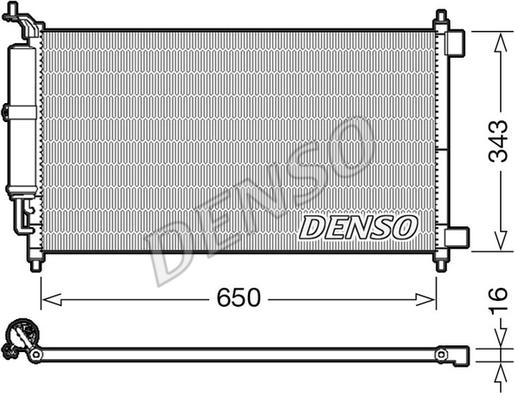 Denso DCN46007 - Kondenser, kondisioner furqanavto.az