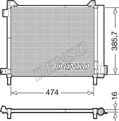 Denso DCN46030 - Kondenser, kondisioner furqanavto.az