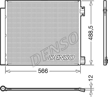 Denso DCN46026 - Kondenser, kondisioner furqanavto.az