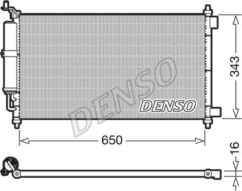 Denso DCN46020 - Kondenser, kondisioner furqanavto.az