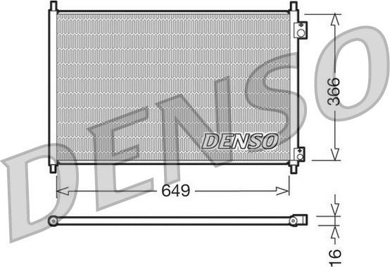 Denso DCN40006 - Kondenser, kondisioner furqanavto.az