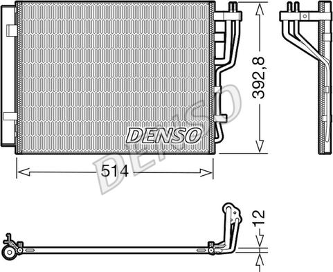 Denso DCN41014 - Kondenser, kondisioner furqanavto.az