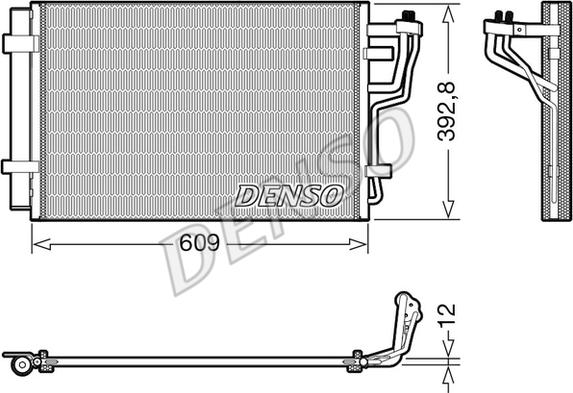 Denso DCN41013 - Kondenser, kondisioner furqanavto.az