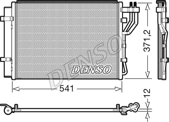 Denso DCN43010 - Kondenser, kondisioner furqanavto.az