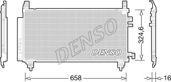 Denso DCN50046 - Kondenser, kondisioner furqanavto.az