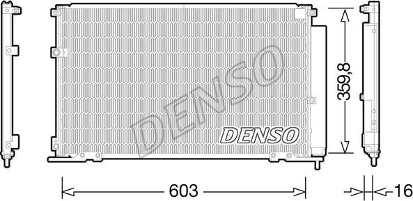 Denso DCN50047 - Kondenser, kondisioner furqanavto.az