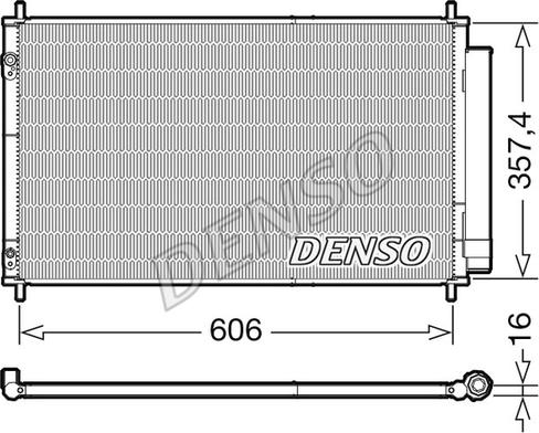 Denso DCN50058 - Kondenser, kondisioner furqanavto.az