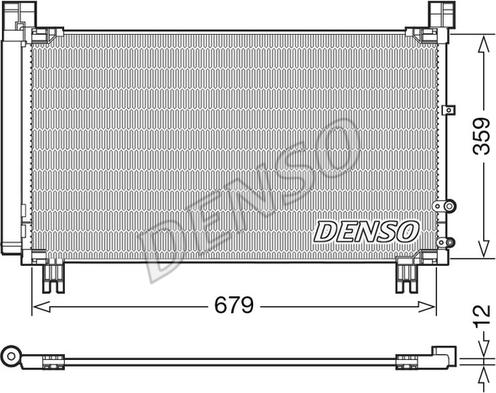 Denso DCN50053 - Kondenser, kondisioner furqanavto.az