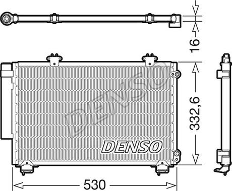 Denso DCN50060 - Kondenser, kondisioner furqanavto.az