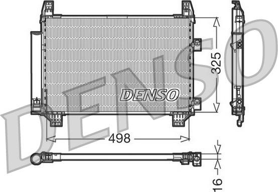 Denso DCN50001 - Kondenser, kondisioner furqanavto.az