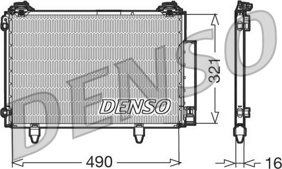 Denso DCN50002 - Kondenser, kondisioner furqanavto.az