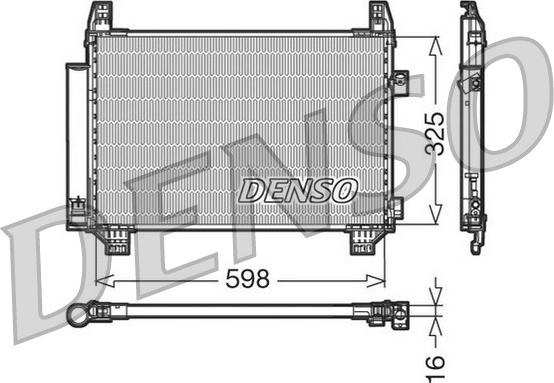 Denso DCN50007 - Kondenser, kondisioner furqanavto.az