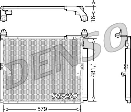 Denso DCN50019 - Kondenser, kondisioner furqanavto.az