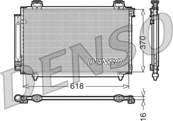 Denso DCN50016 - Kondenser, kondisioner furqanavto.az