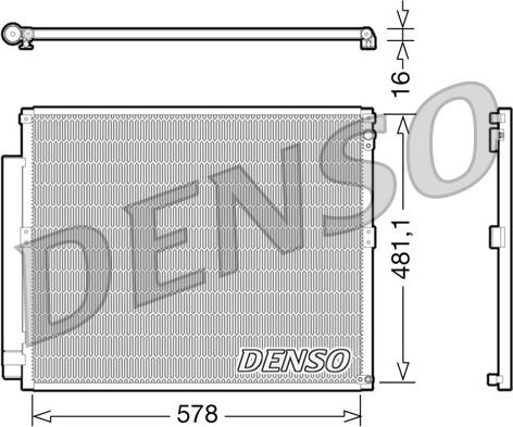 Denso DCN50017 - Kondenser, kondisioner furqanavto.az