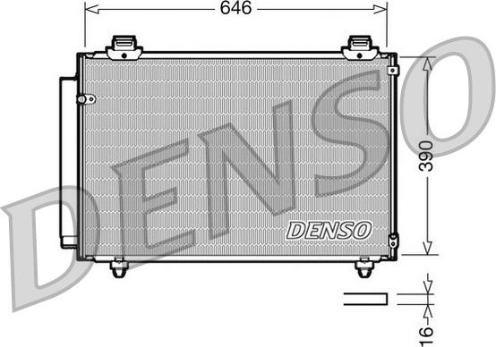 Denso DCN50035 - Kondenser, kondisioner furqanavto.az