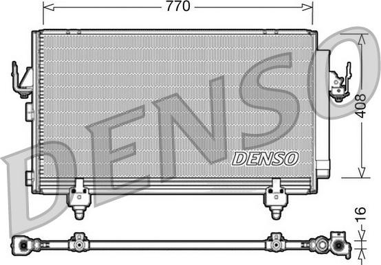 Denso DCN50031 - Kondenser, kondisioner furqanavto.az