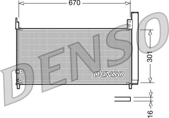 Denso DCN50037 - Kondenser, kondisioner furqanavto.az