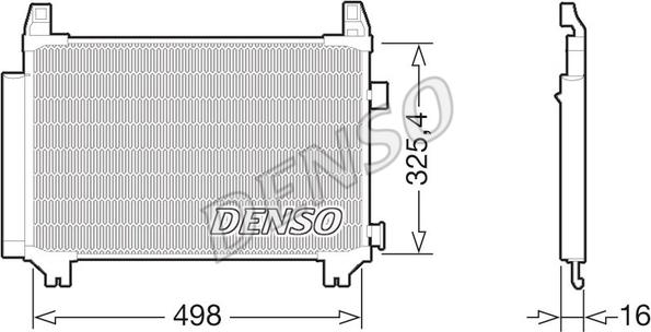 Denso DCN50029 - Kondenser, kondisioner furqanavto.az