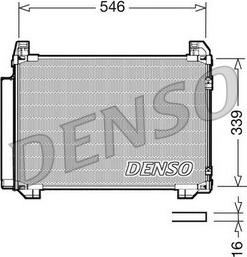 Denso DCN50025 - Kondenser, kondisioner furqanavto.az