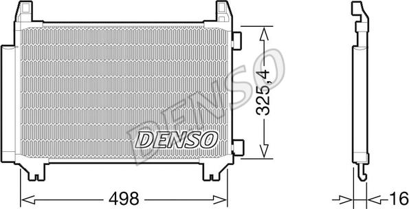 Denso DCN50028 - Kondenser, kondisioner furqanavto.az