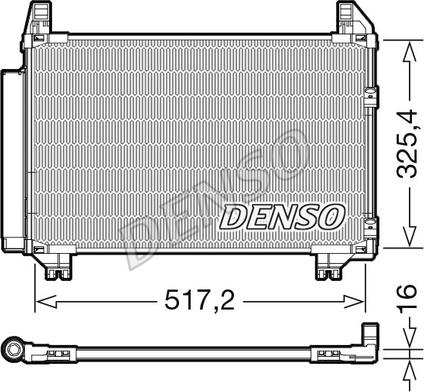 Denso DCN50101 - Kondenser, kondisioner furqanavto.az