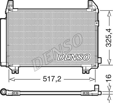 Denso DCN50107 - Kondenser, kondisioner furqanavto.az