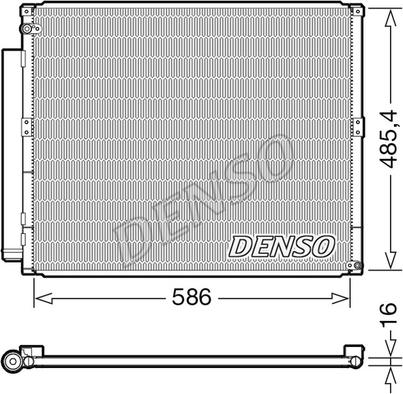 Denso DCN50113 - Kondenser, kondisioner furqanavto.az