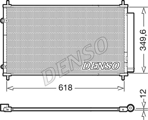 Denso DCN50117 - Kondenser, kondisioner furqanavto.az