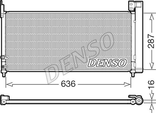 Denso DCN50122 - Kondenser, kondisioner furqanavto.az