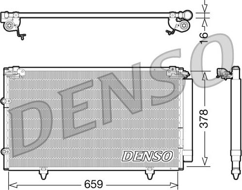 Denso DCN51003 - Kondenser, kondisioner furqanavto.az