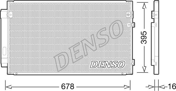 Denso DCN51012 - Kondenser, kondisioner furqanavto.az