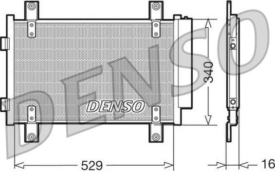 Denso DCN09049 - Kondenser, kondisioner furqanavto.az