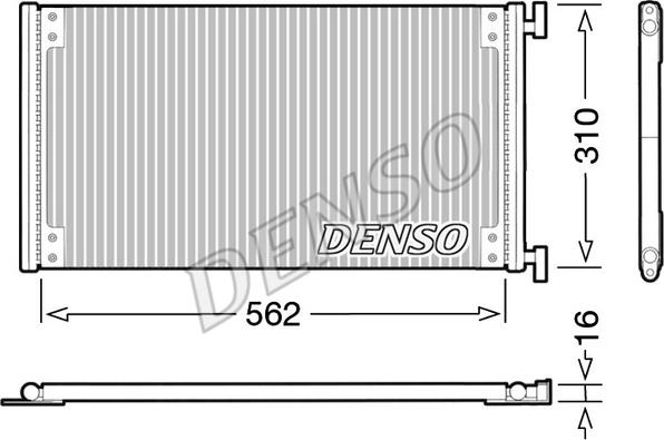 Denso DCN09040 - Kondenser, kondisioner furqanavto.az