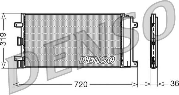 Denso DCN09042 - Kondenser, kondisioner furqanavto.az