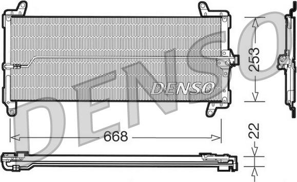 Denso DCN09001 - Kondenser, kondisioner furqanavto.az