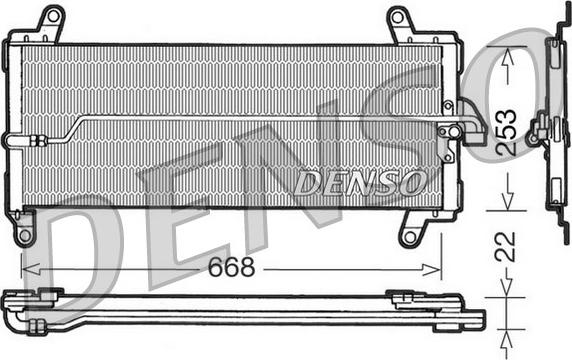 Denso DCN09002 - Kondenser, kondisioner furqanavto.az