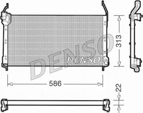 Denso DCN09014 - Kondenser, kondisioner furqanavto.az