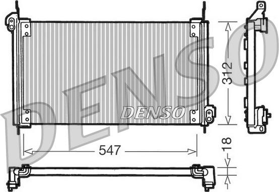 Denso DCN09010 - Kondenser, kondisioner furqanavto.az