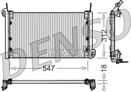 Denso DCN09080 - Kondenser, kondisioner furqanavto.az