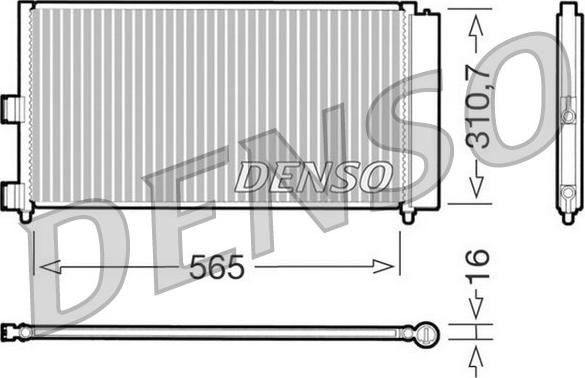 Denso DCN09070 - Kondenser, kondisioner furqanavto.az