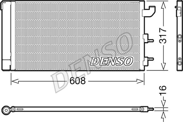 Denso DCN09144 - Kondenser, kondisioner furqanavto.az