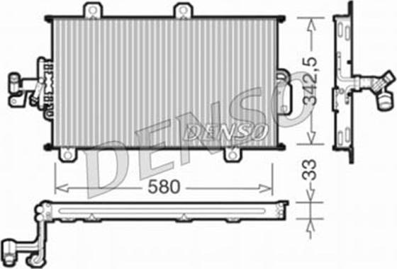 Denso DCN09140 - Kondenser, kondisioner furqanavto.az