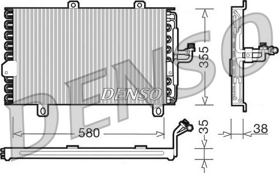 Denso DCN09142 - Kondenser, kondisioner furqanavto.az