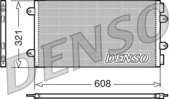 Denso DCN09104 - Kondenser, kondisioner furqanavto.az
