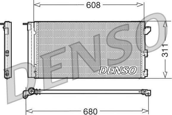 Denso DCN09105 - Kondenser, kondisioner furqanavto.az
