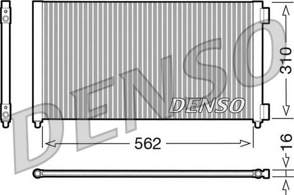 Denso DCN09102 - Kondenser, kondisioner furqanavto.az