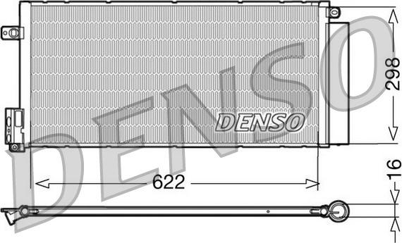 Denso DCN09110 - Kondenser, kondisioner furqanavto.az