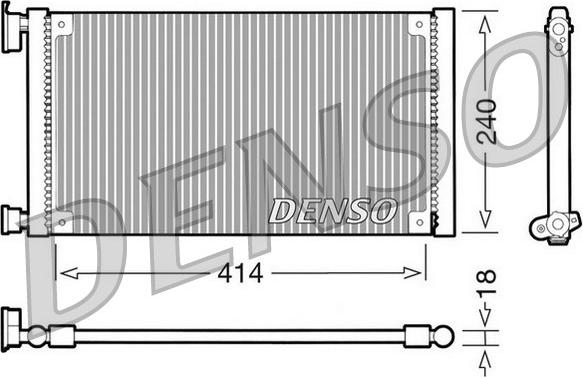 Denso DCN09120 - Kondenser, kondisioner furqanavto.az