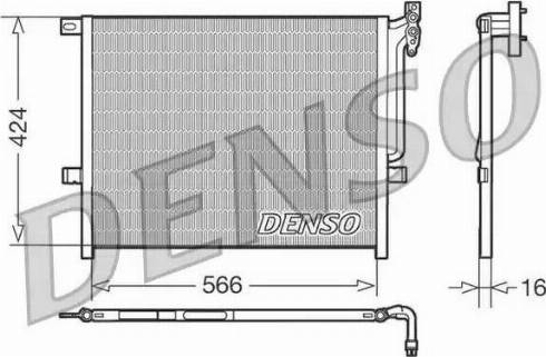 Denso DCN05004 - Kondenser, kondisioner furqanavto.az